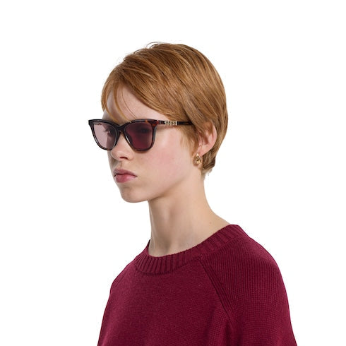 Cat eye sunglasses - brown