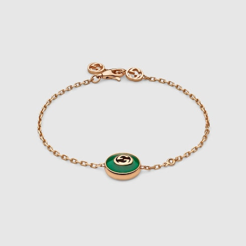 Gucci Interlocking 18k chain bracelet - 18k rose gold