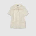 Silk crêpe de chine shirt - ivory