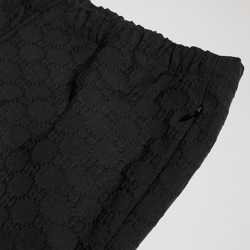 GG jersey jacquard pants - black