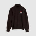 Children's wool turtleneck sweater - brown