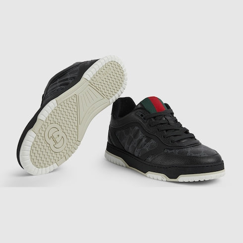 Men's Gucci Re-Web sneaker - black GG leather