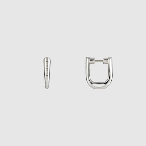 Gucci Staffa small hoop earrings - 925 sterling silver