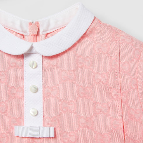 Baby GG cotton dress - light pink