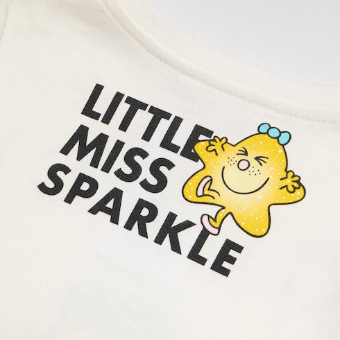 Baby cotton T-shirt with print - white