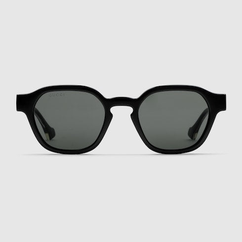 Oval frame sunglasses - black