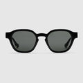 Oval frame sunglasses - black