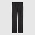 Pinstripe Gucci wool jacquard pants - black