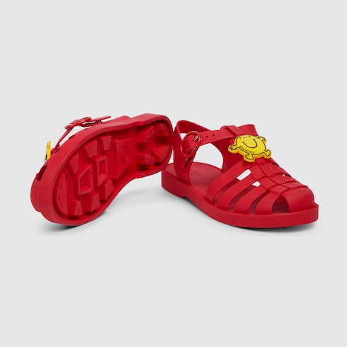 Children's sandals - red rubber