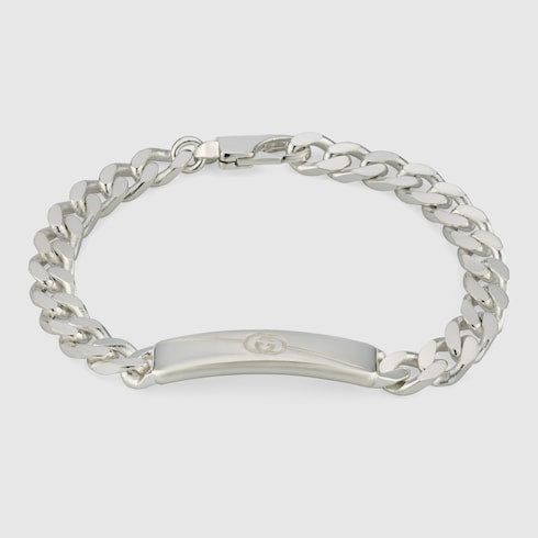 Diagonal Interlocking G bracelet - 925 sterling silver