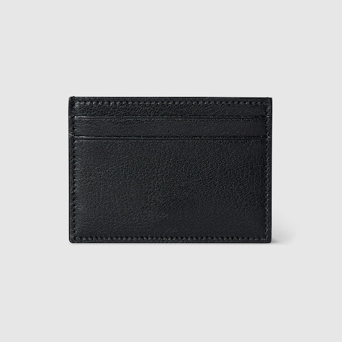 Lira card case - black leather