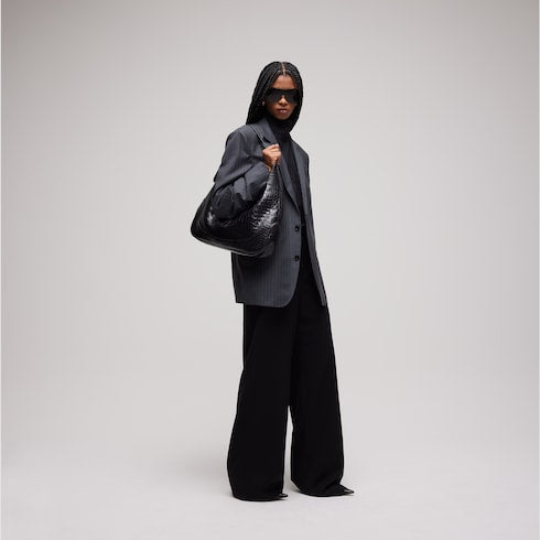 Light wool pants - black