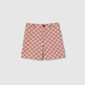 Children's GG canvas shorts - red