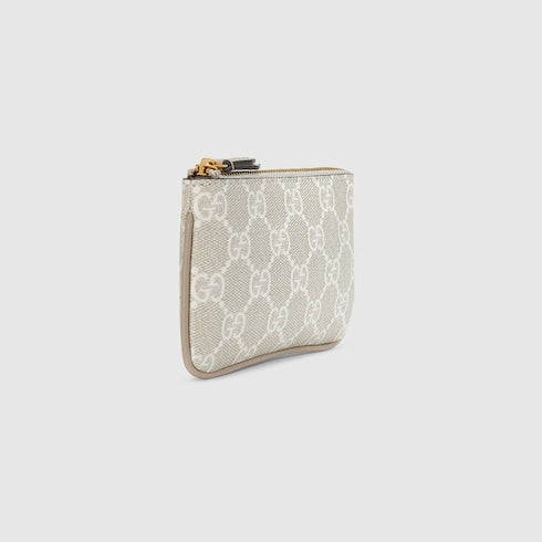 Ophidia key case - beige and white Supreme