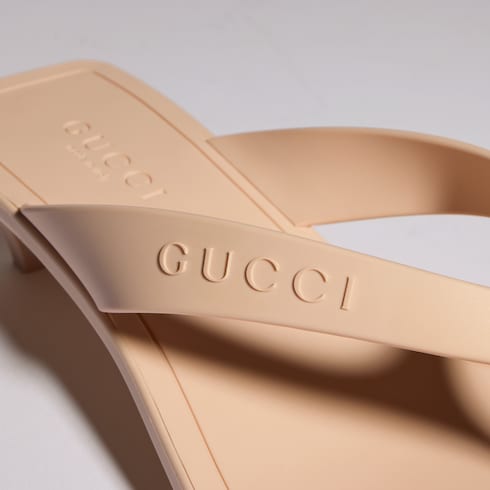 Women's Vittoria thong - beige rubber