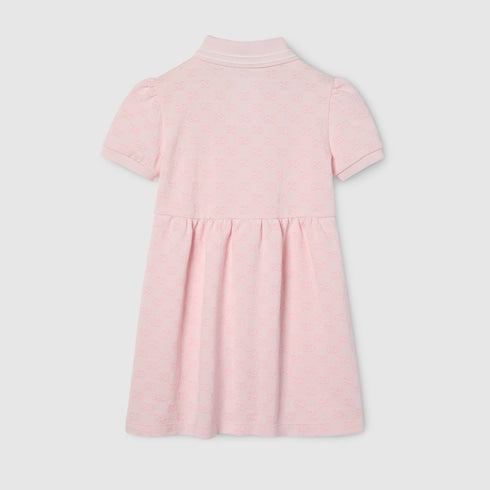 Children's GG cotton dress - light pink
