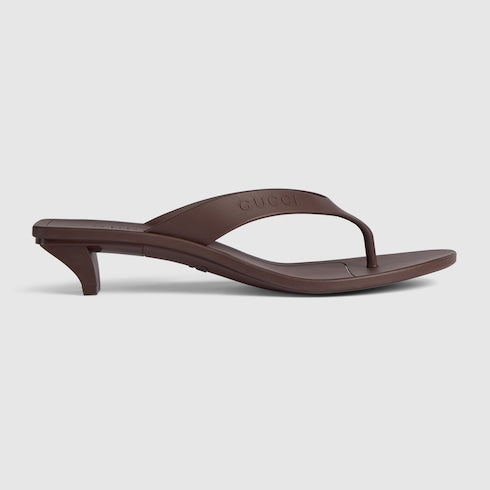 Women's Vittoria thong - brown rubber