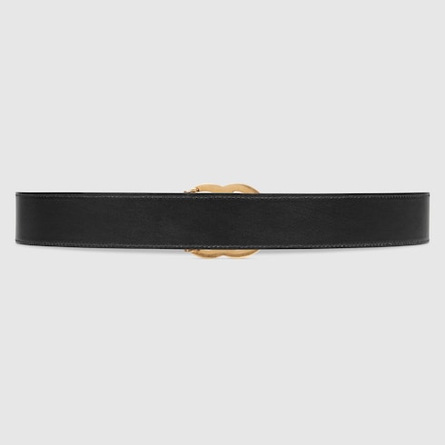 GG Marmont reversible belt - black leather