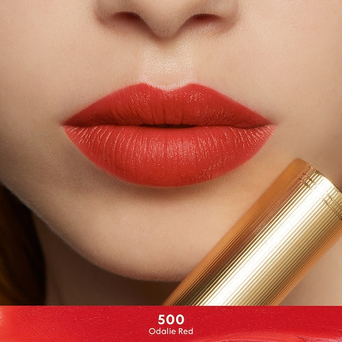 120 Sonia Light Beige, Rouge à Lèvres Mat Lipstick - 500 Odalie Red
