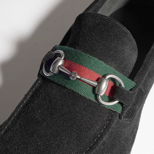 Men's Gucci Como loafer - black soft suede