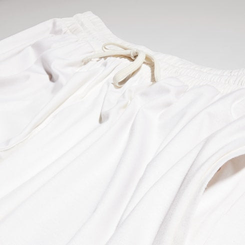 Soft rayon jersey sportswear pants - ivory