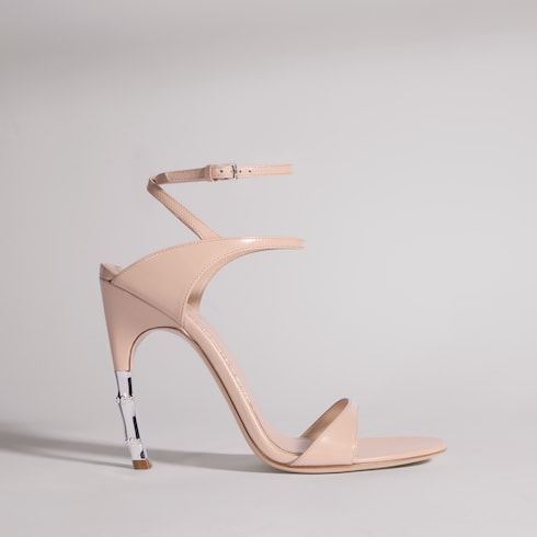 Women's Castello sandal - pink beige leather