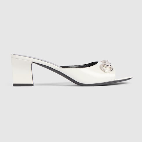 Women's Signora slide sandal - white leather