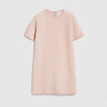 Children's GG wool jacquard dress - light pink