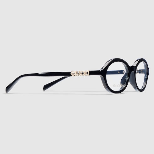 Oval optical frame - black