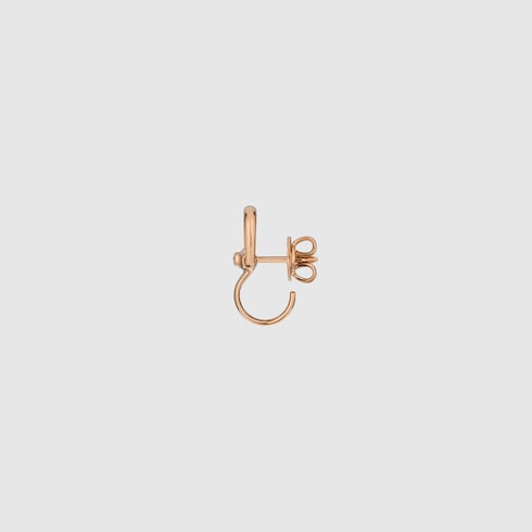 Gucci Horsebit diamond 18k stud earrings - 18k rose gold