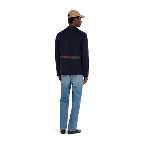 Slim fit cotton denim pant - light blue