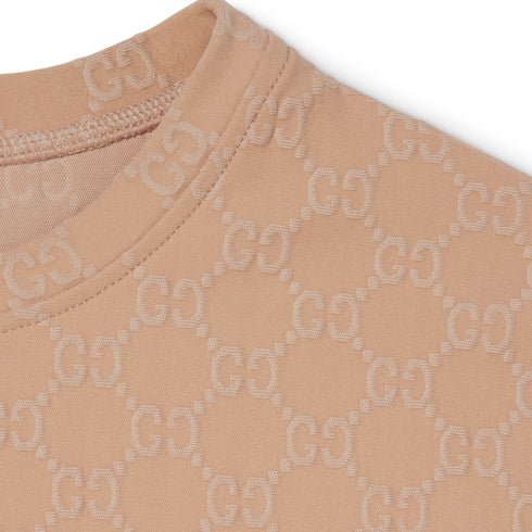 GG jersey jacquard T-shirt - beige