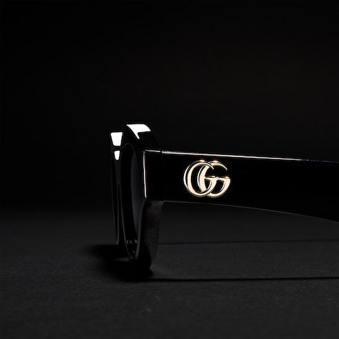 Cat-eye frame sunglasses - black