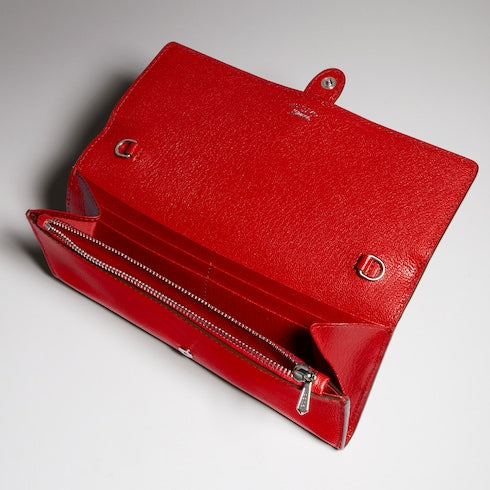 Gucci Jackie wallet on chain - red leather
