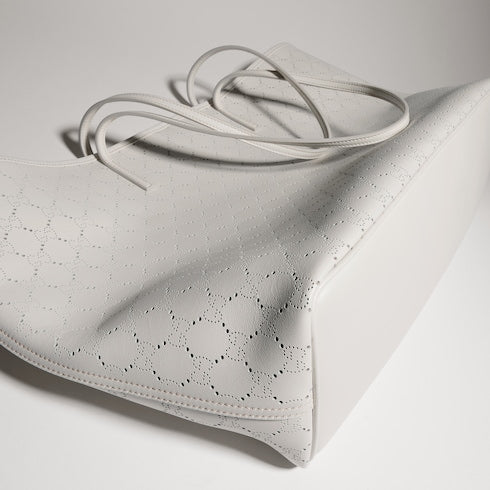 Gucci Tribeca large tote bag - white GG leather