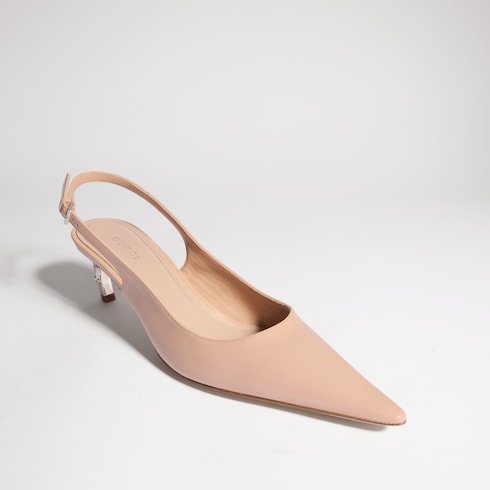 Women's Castello slingback - pink beige leather