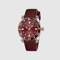 Gucci Dive watch, 36mm - burgundy rubber