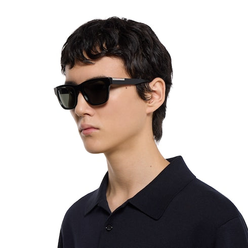 Square frame sunglasses - black