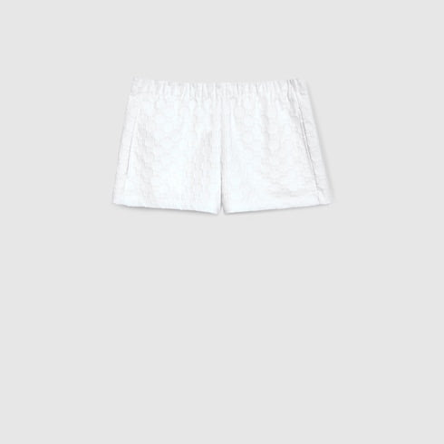 GG jersey jacquard shorts - white