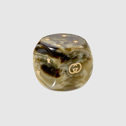Dice set - beige and ebony GG Supreme