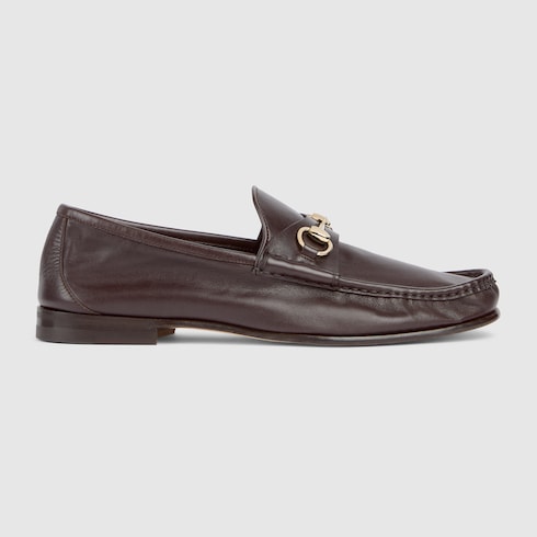 Men's Gucci Lugano loafer - dark brown leather
