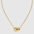 Gucci Blondie double chain necklace - light gold-toned brass