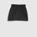 GG cotton blend mini skirt - black