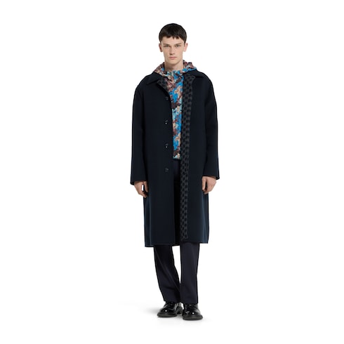 Double wool coat - blue