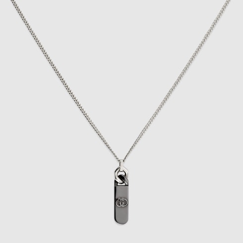 Gucci Interlocking pendant necklace - 925 sterling silver