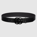 GG Marmont wide belt - black leather