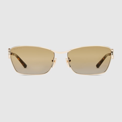 Rectangular frame sunglasses - gold