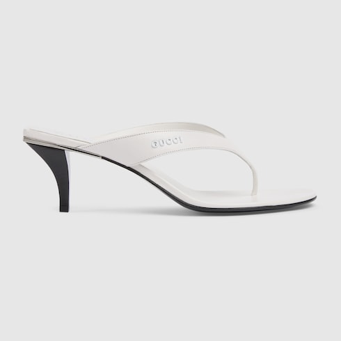 Women's Vittoria thong - white leather
