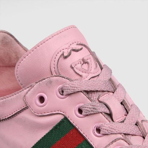 Men's Stretch low-top sneaker - pink leather