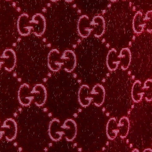 GG stretch velvet devoré pants - bordeaux